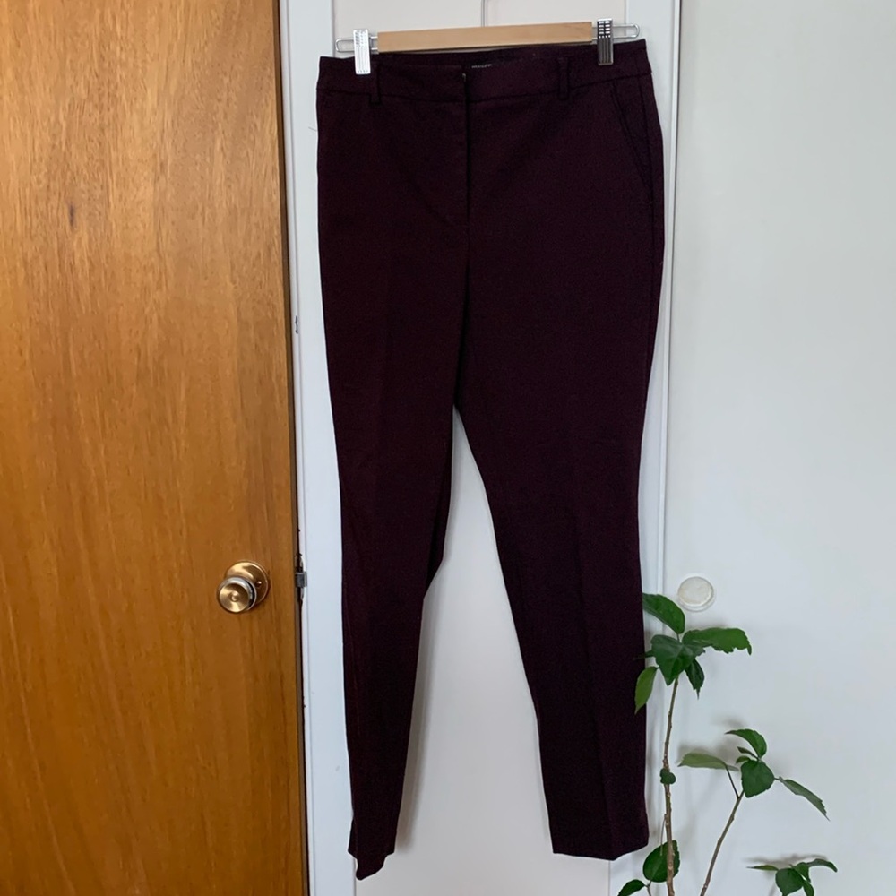 Plum narrow leg pants